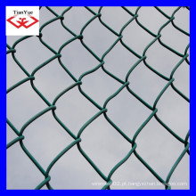 PVC revestido &amp; malha de arame galvanizado de Idiamond da cerca de Chainlink) (TYE-30)